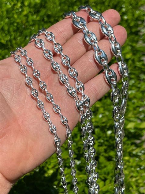 925 sterling silver gucci link chain|Gucci mariner link chain silver.